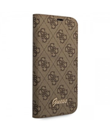 Guess GUBKP14SHG4SHW iPhone 14 6.1 "brown / brown book 4G Vintage Gold Logo