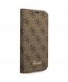 Guess GUBKP14SHG4SHW iPhone 14 6.1 "brown / brown book 4G Vintage Gold Logo