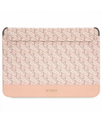 Guess GCube Stripes case for a 14" laptop - pink