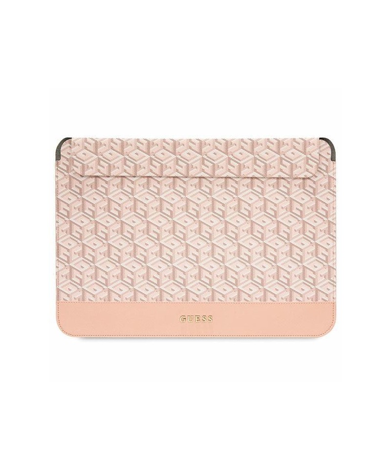 Guess GCube Stripes case for a 14" laptop - pink