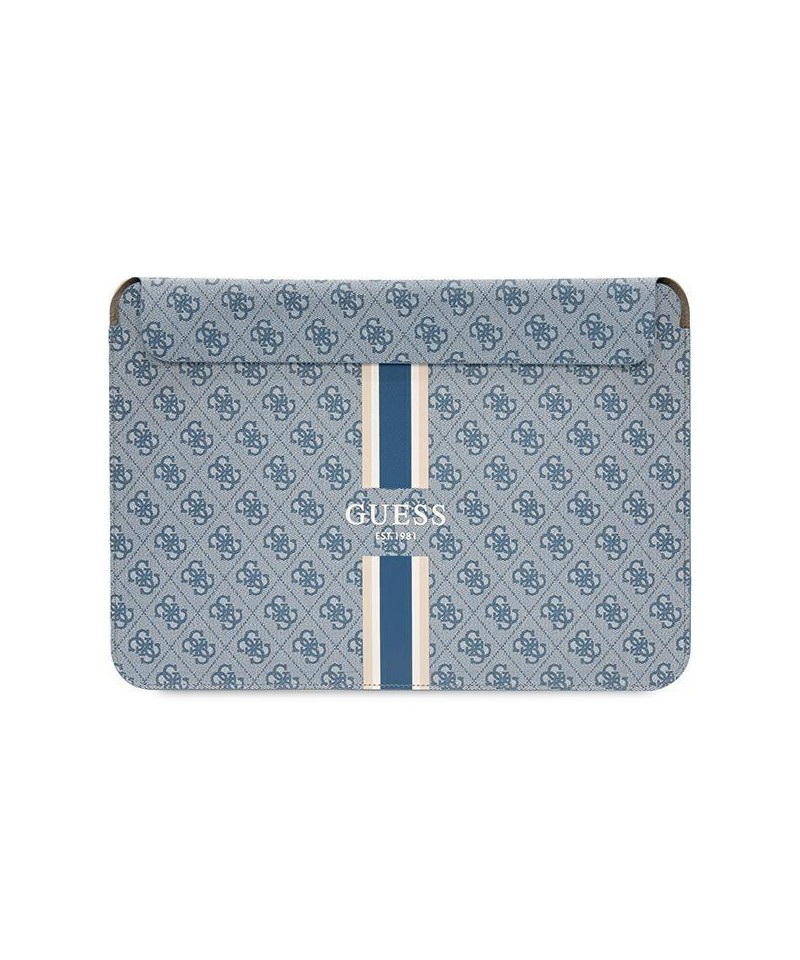 Guess 4G Printed Stripes cover for a 14" laptop - blue