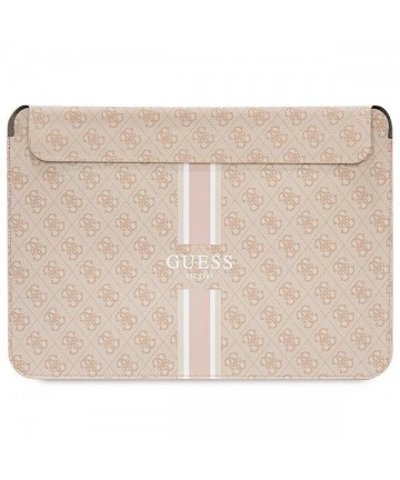 Guess 4G Printed Stripes cover for a 14" laptop - pink
