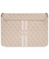 Guess 4G Printed Stripes cover for a 14" laptop - pink