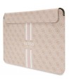 Guess 4G Printed Stripes cover for a 14" laptop - pink