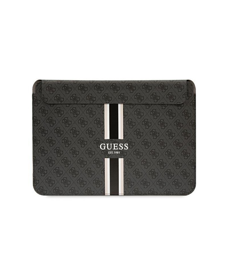 Guess 4G Printed Stripes cover for a 16" laptop - black