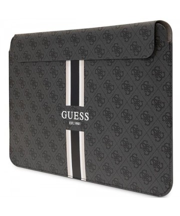 Guess 4G Printed Stripes cover for a 16" laptop - black