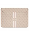 Guess 4G Printed Stripes cover for a 16" laptop - pink