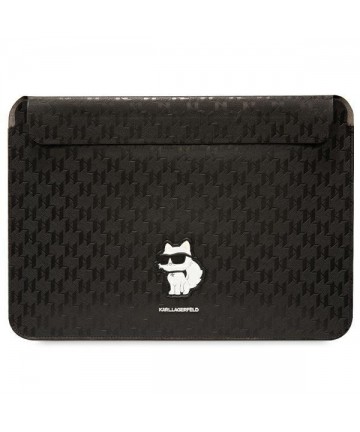 Karl Lagerfeld Saffiano Monogram Choupette case for a 16" laptop - black