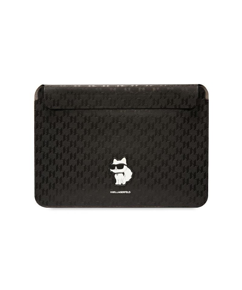 Karl Lagerfeld Saffiano Monogram Choupette case for a 16" laptop - black