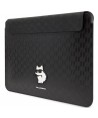 Karl Lagerfeld Saffiano Monogram Choupette case for a 16" laptop - black