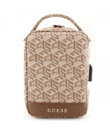 Guess GUHBHGCFSEW Organizer bag - brown GCube Stripe
