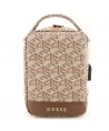 Guess GUHBHGCFSEW Organizer bag - brown GCube Stripe