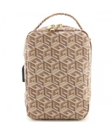 Guess GUHBHGCFSEW Organizer bag - brown GCube Stripe