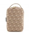 Guess GUHBHGCFSEW Organizer bag - brown GCube Stripe