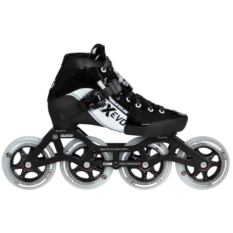 POWERSLIDE Evo 3x Αυξομειούμενα Πατίνια - Μαύρο/Λευκό