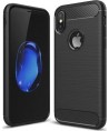 Carbon Case Flexible Cover Case for iPhone X black