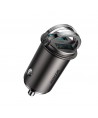 Joyroom C-A48 3.1A Dual-port ring-pull fast car charger dark grey