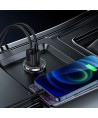 Joyroom C-A48 3.1A Dual-port ring-pull fast car charger dark grey