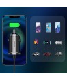 Joyroom C-A48 3.1A Dual-port ring-pull fast car charger dark grey