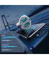 Joyroom C-A48 3.1A Dual-port ring-pull fast car charger dark grey
