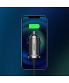 Joyroom C-A48 3.1A Dual-port ring-pull fast car charger dark grey