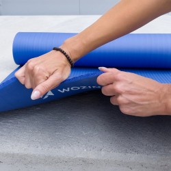 Wozinsky exercise mat 181 x 63 x 0.9 cm thick gymnastic yoga mat pink