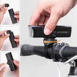 Wozinsky WSBLB3 Front (1000 lm) and Rear USB-C Bike Light Set - Black