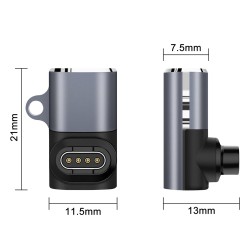Wozinsky WAYGS1 USB-C Adapter for Garmin Smartwatch - Gray