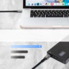 Wozinsky WPS-UY42S USB-C USB4 Cable 40Gb/s 240W 2m 4K - Black