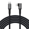 Wozinsky WPS2-UY41S USB-C USB4 40Gb/s 240W 2m Angled Cable - Black