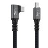 Wozinsky WPS2-UY41S USB-C USB4 40Gb/s 240W 2m Angled Cable - Black