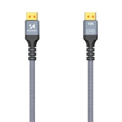 Wozinsky WPS-16AYL2S DisplayPort 2.1 80Gb/s 16K@60Hz 8K@120Hz 4K@240Hz HDR HDCP DSC cable - black