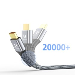 Wozinsky WPS-16AYL2S DisplayPort 2.1 80Gb/s 16K@60Hz 8K@120Hz 4K@240Hz HDR HDCP DSC cable - black