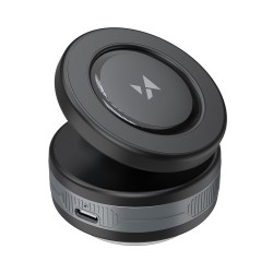 Wozinsky WUSQ-01 Car Holder with Qi Charger Compatible with MagSafe - Black