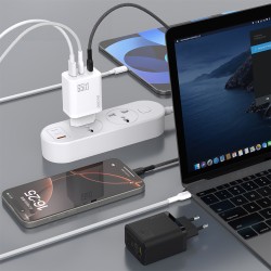 Dudao A29C 65W GaN Wall Charger + USB-C Cable - Black