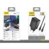 Dudao A29C 65W GaN Wall Charger + USB-C Cable - Black