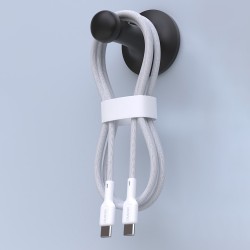 Dudao L9C 65W USB-C - USB-C Cable 1m - White