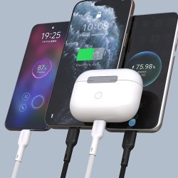 Dudao L9C 65W USB-C - USB-C Cable 1m - White