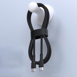 Dudao L9C 65W USB-C - USB-C 2m Cable - Black