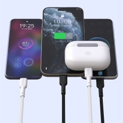 Dudao L9X 30W USB-C - Lightning Cable 1m - White