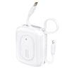 Dudao K32 22.5W 10000 mAh Powerbank with Built-in USB-C/ Lightning Cable - White