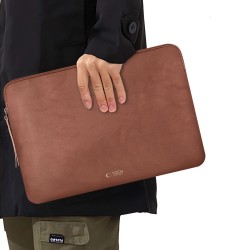 Tech-Protect Fleece Laptop Bag 13-14 - Brown