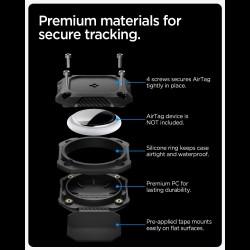 Spigen Tough Armor Case for AirTag 1/2 - Black