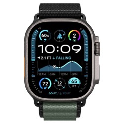 Strap Spigen WBF1 Strap for Apple Watch 44 / 45 / 46 / 49 mm - Black and Green