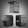 SBS Universal GaN Travel Adapter 70W 3xUSB-C 2xUSB-A with Case - Black