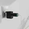 SBS Universal GaN Travel Adapter 70W 3xUSB-C 2xUSB-A with Case - Black
