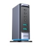 Joyroom JR-TCM02 GaN 65W charger charging station 4xUSB-C 2xUSB-A UK plug - gray