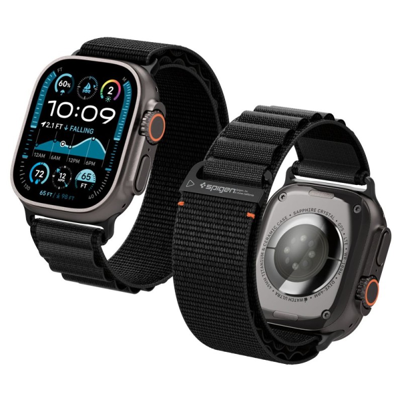 Strap Spigen WBF1 Strap for Apple Watch 44 / 45 / 46 / 49 mm - Black