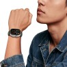 Tech-Protect IconBand Line Strap for Apple Watch 44 / 45 / 46 / 49 mm - Black and Orange