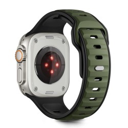 Tech-Protect IconBand Line Strap for Apple Watch 44 / 45 / 46 / 49 mm - Black and Green